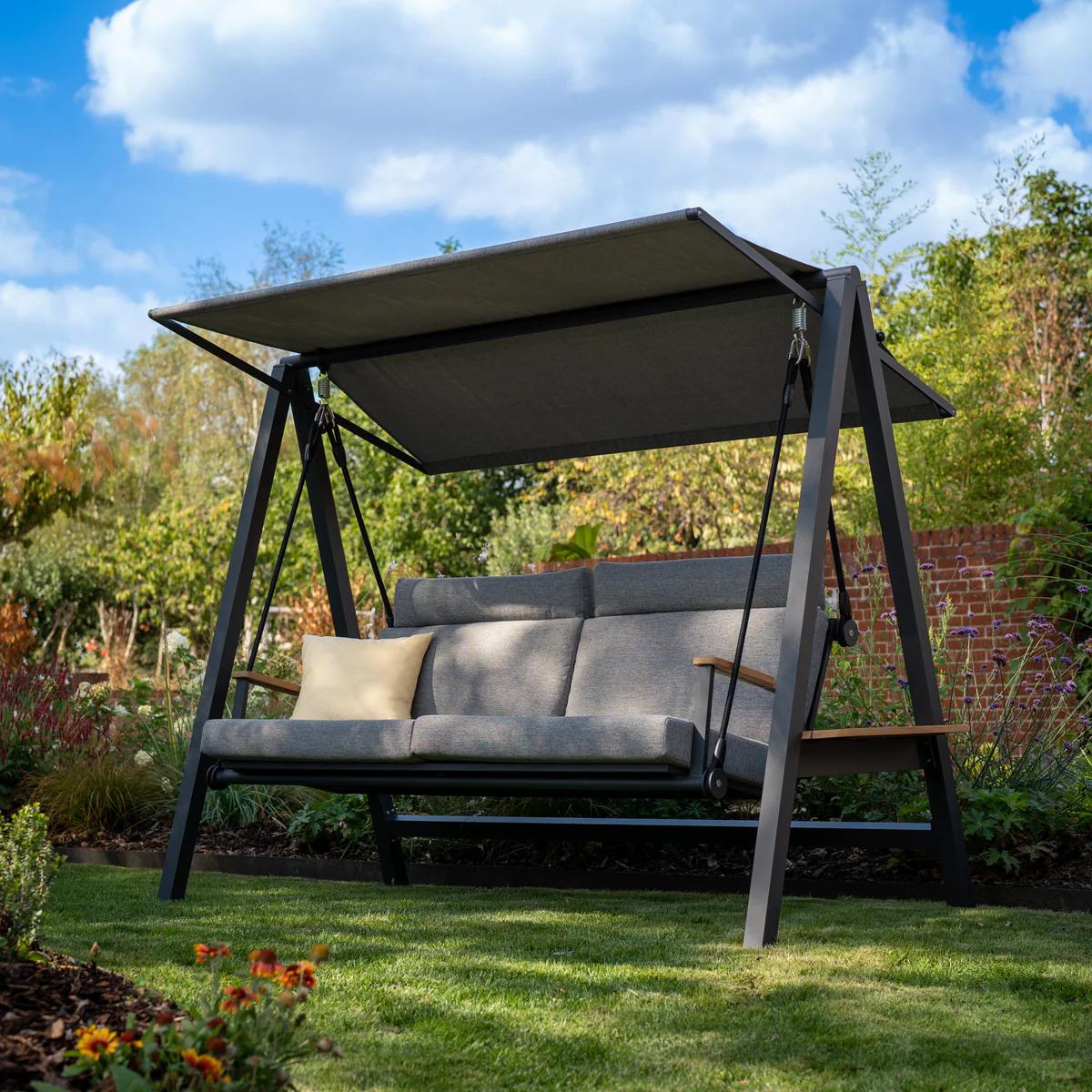 Product Lima Deluxe Aluminium Swing Seat | Nuvo Outdoor Living image
