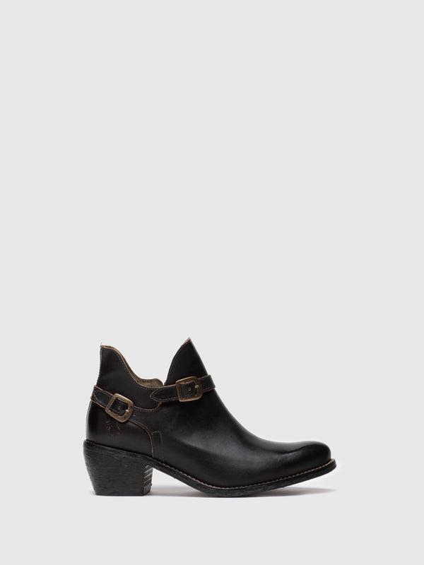 Product 
    Fly London - 
Black Buckle Ankle Boots
-
Overcube image