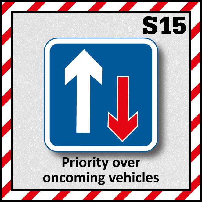 Product Priority Over Oncoming Traffic Safety Sign - Peerless Plastics & Coatings image