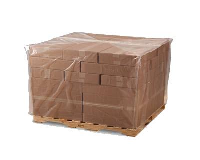 Product: 54 X 52 X 60" 1Mil Clear Pallet (48X48) Cover 100/Cs