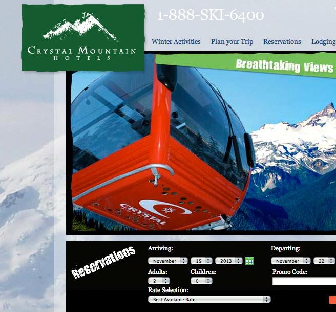 Product: Crystal Mountain Hotels - Sibyl Design, Inc. : Web and Graphic Design for Craft Breweries and Distilleries