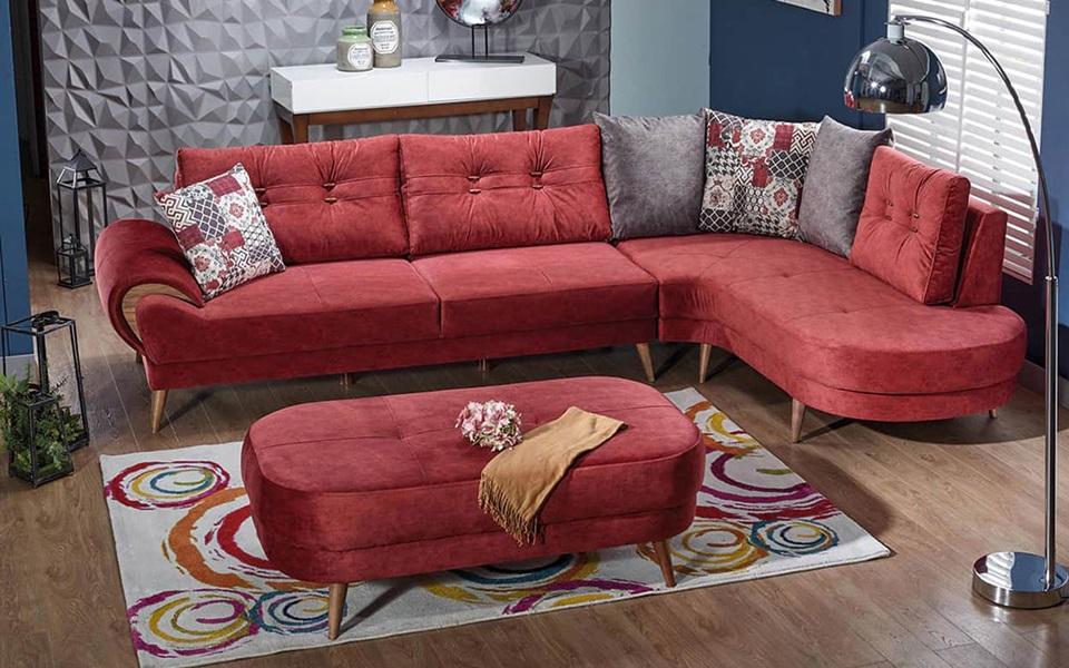 Product Red Chester Modern Sofa Set - Sleek Living image