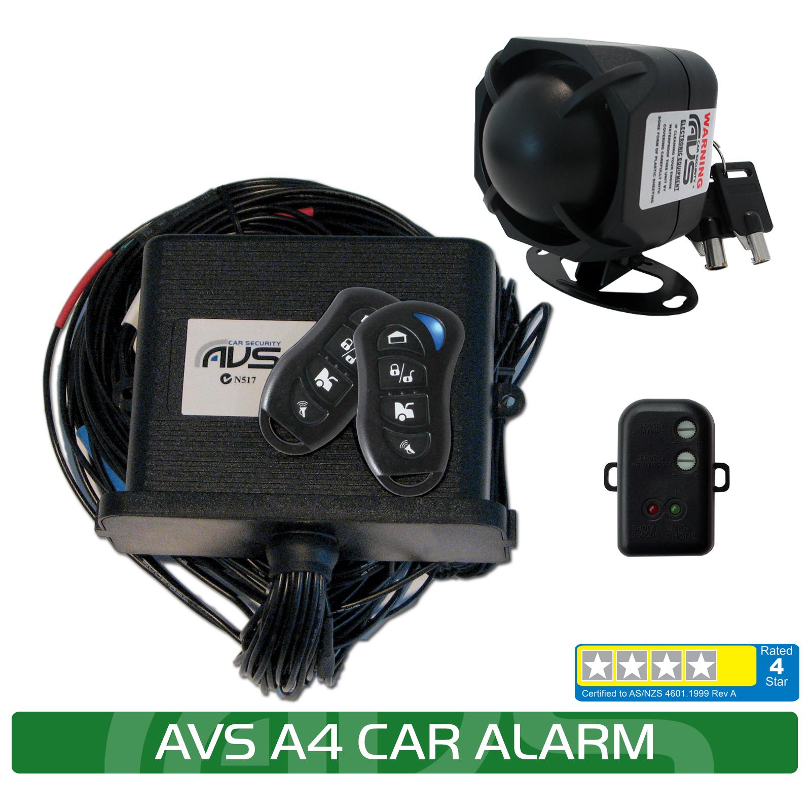 Product AVS A4 Fully Featured 4 Star Insurance Approved Alarm System - Fitted - Sound Around image