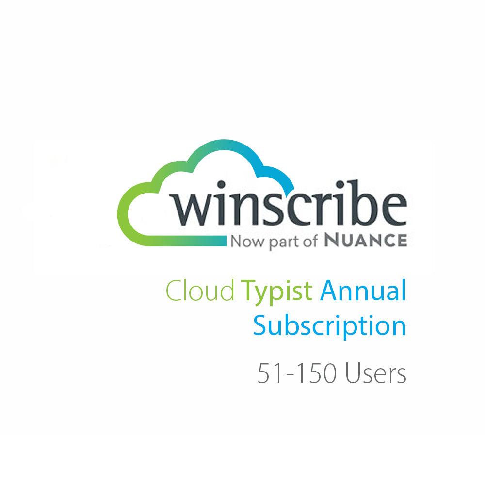 Product Nuance Winscribe Cloud Typist Annual Subscription (151-300 Users)– Speak-IT Solutions LTD image