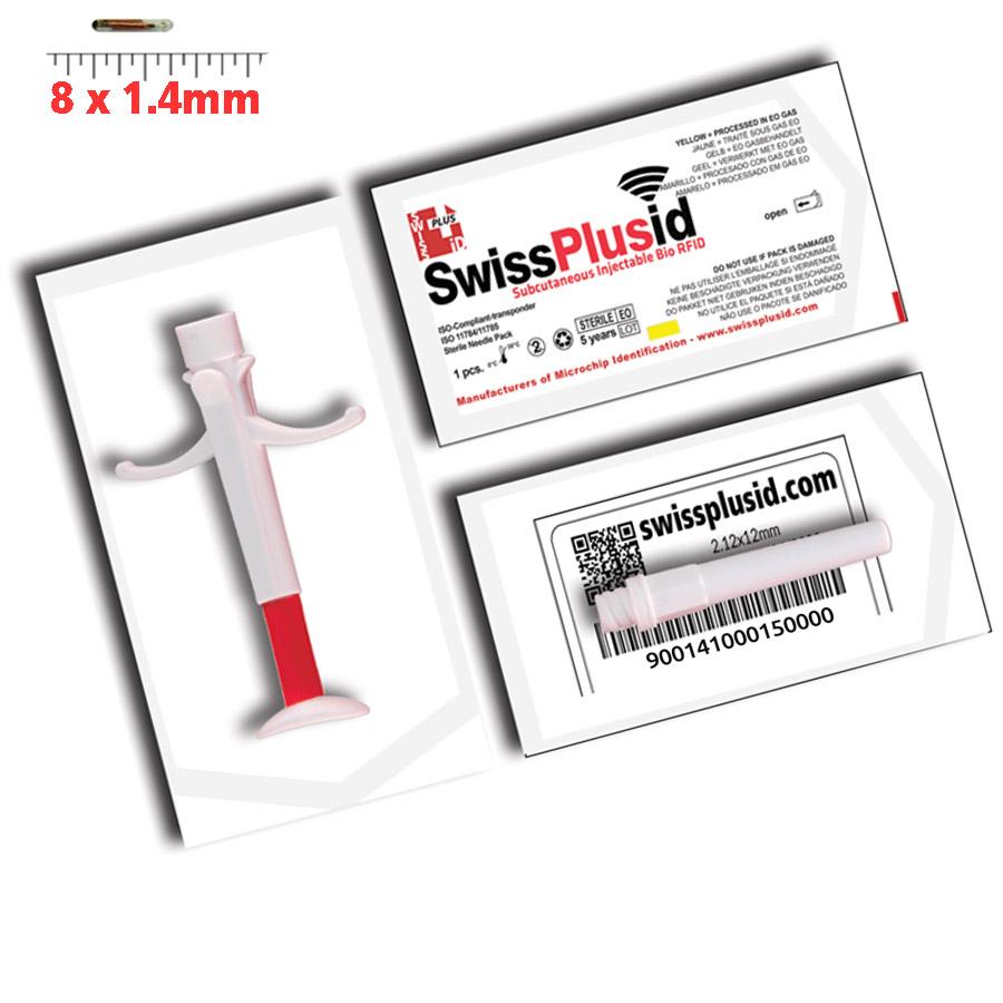 Product 8mm Bio Glass ISO FDX-B Microchip "Less Waste" Cannula Packs - SwissPlus ID (US) image