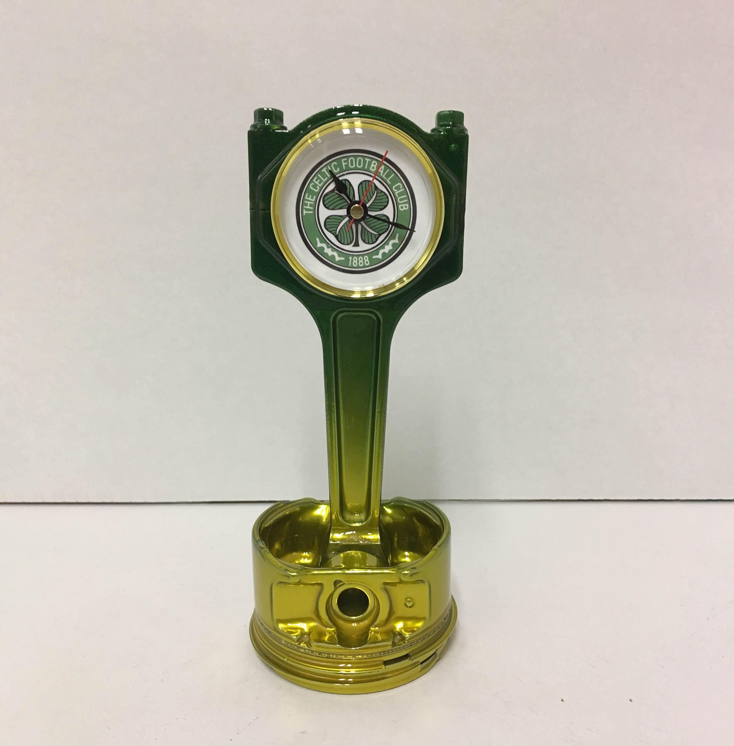 Product Celtic Piston Clock Gold & Green - Tallaght Powder Coating image