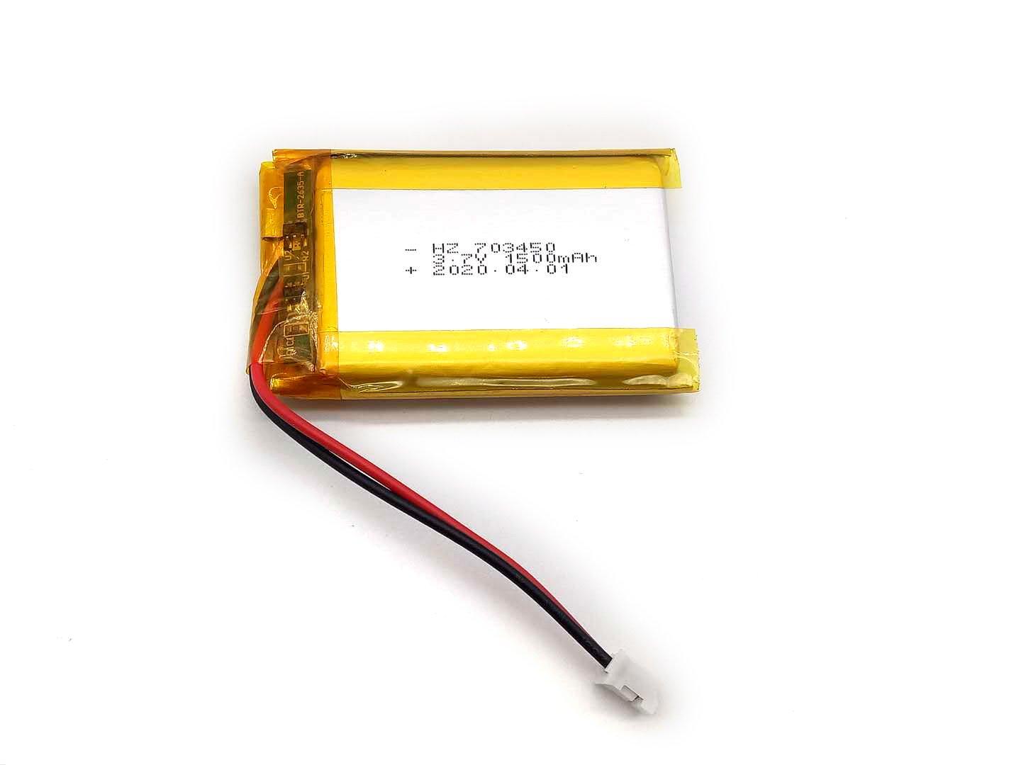 Product Rechargeable li-polymer lithium battery 3.7v 1500mah 703450 with PCB - VATS BATTERY image