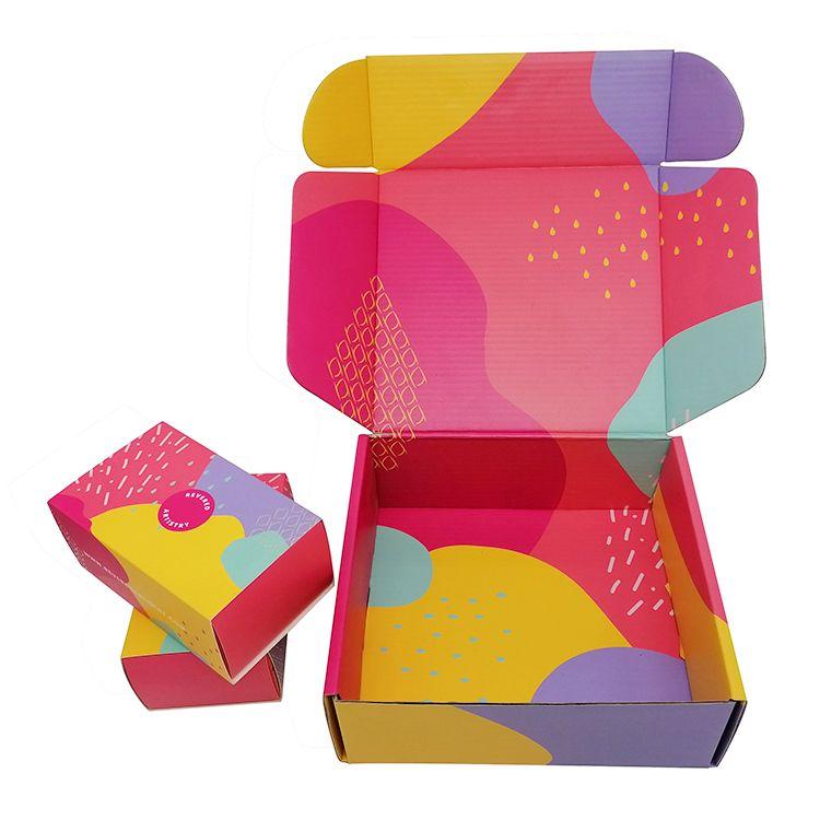 Product Wholesale Custom Logo Pink Shipping Mailer Packaging Box Corrugated Cardboard Box - xbaolongprinting image