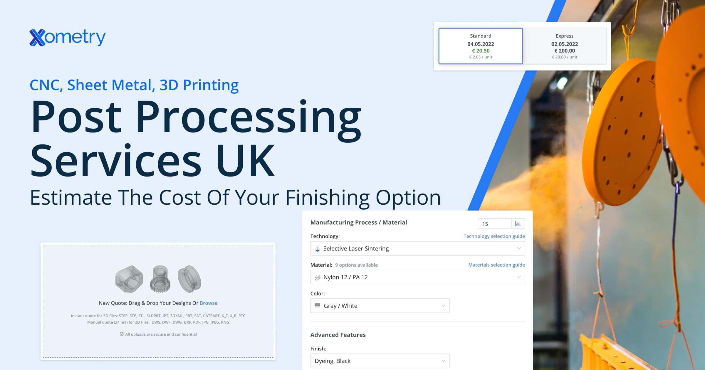 Product Post-Processing & Surface Finishes Services UK | Xometry UK image