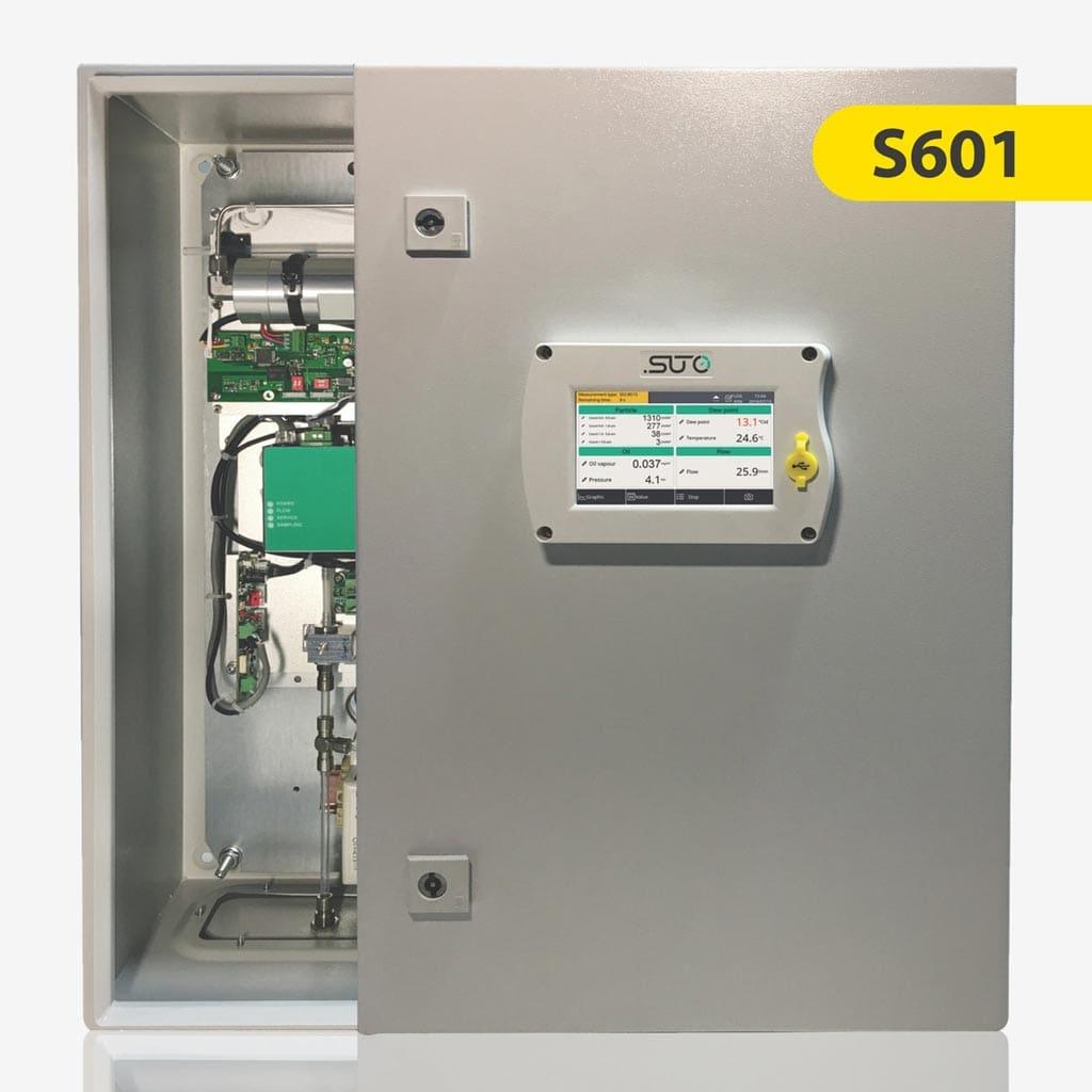 Compressed air quality and purity analyser (S601). ISO8573 compliance.