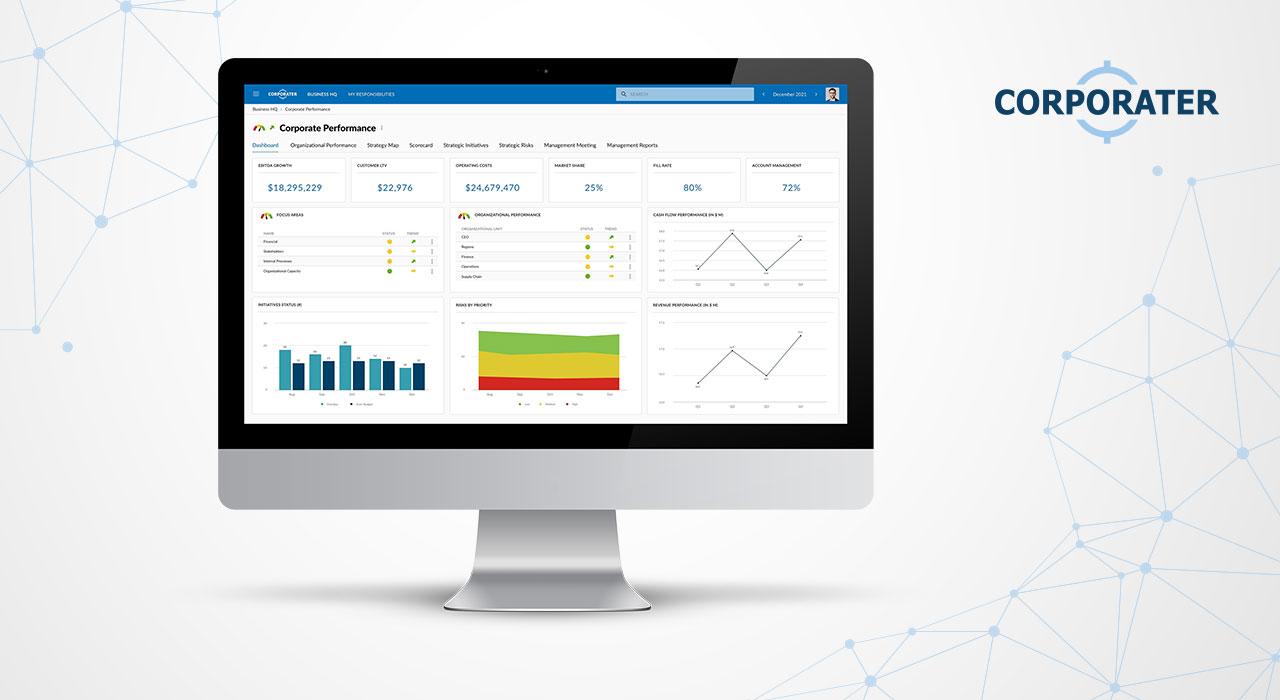 Product Corporate Dashboards & Data Automation software | Governance Solutions | Corporater image