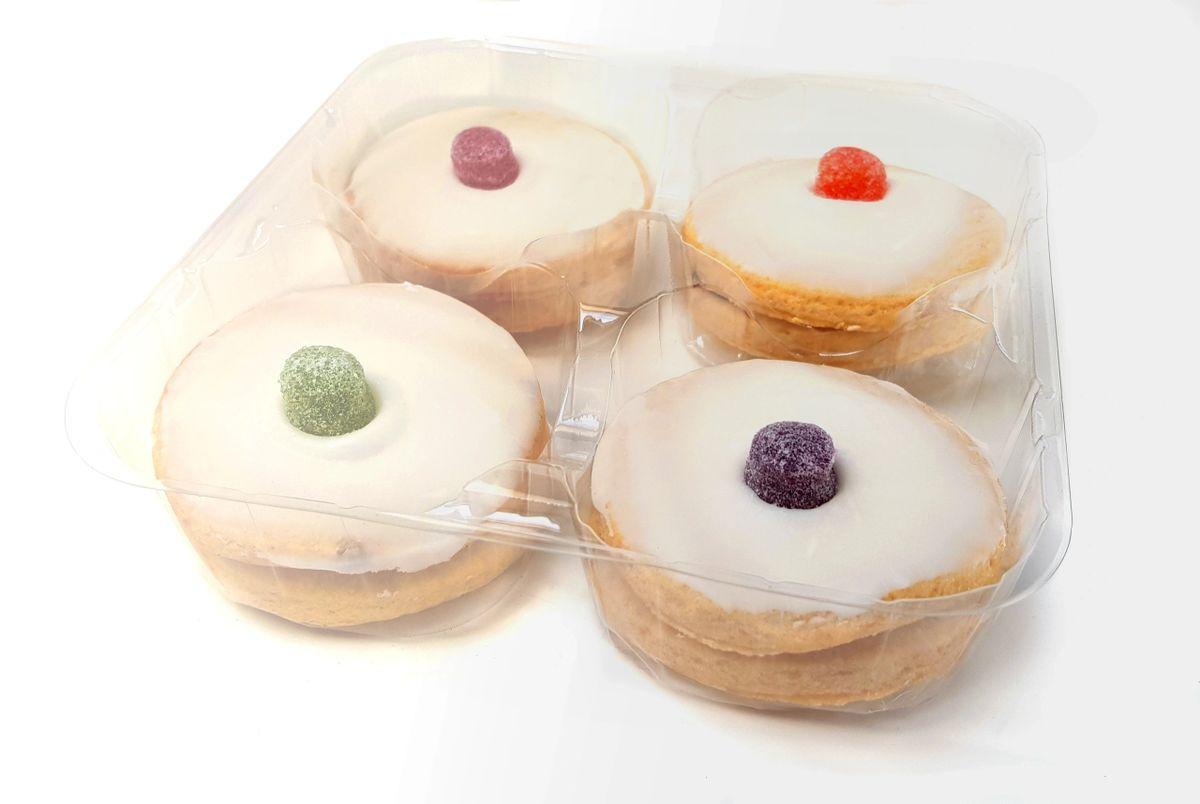 Product 4 Round Open Cake Tray, Verona Eco VE004, 390 per case. 100% Recyclable image