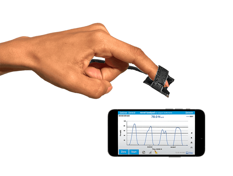 Precise finger force measurements - buttonsens | novel.de