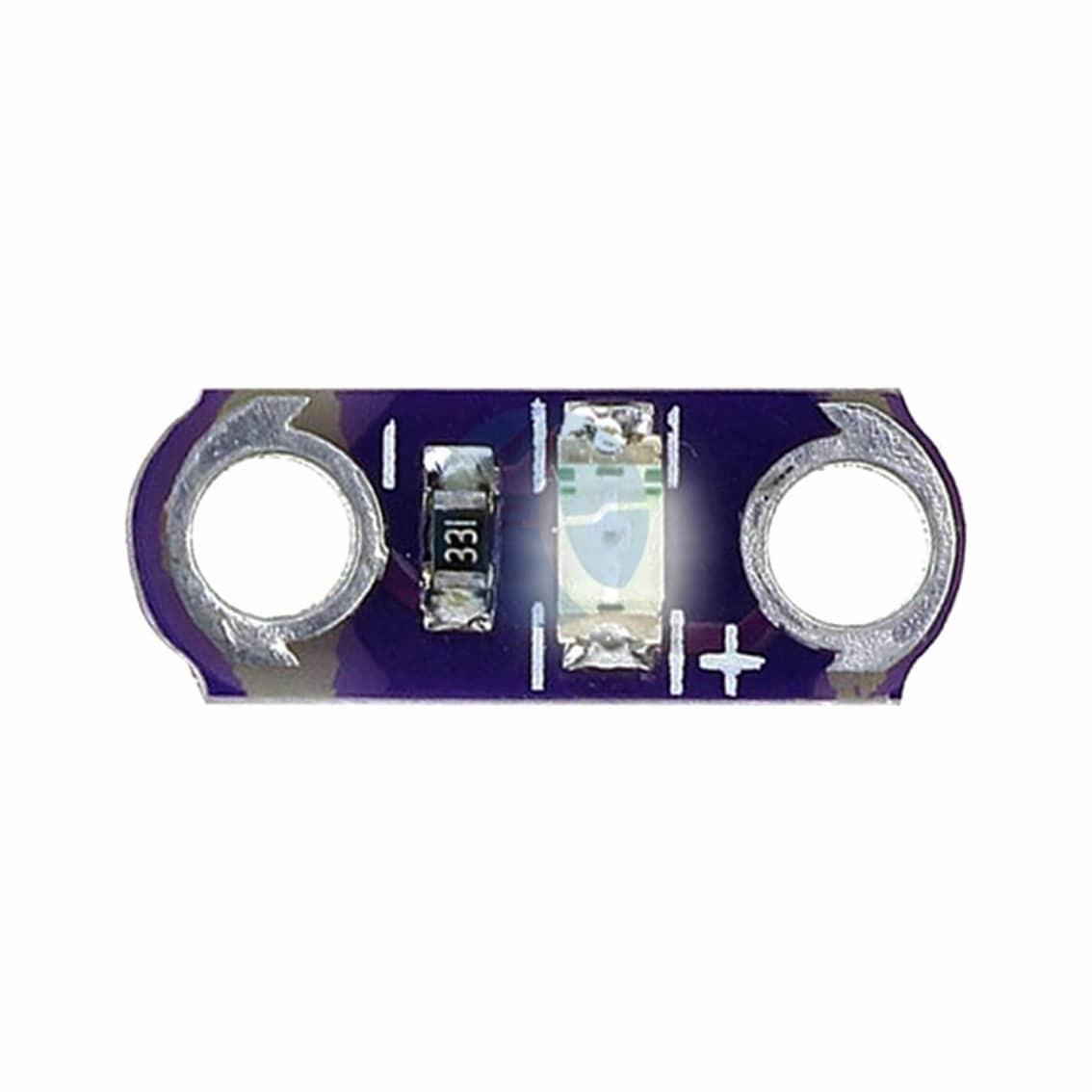 Image for Sewable E-Textile White LED Module - Pack of 5 - Phipps Electronics