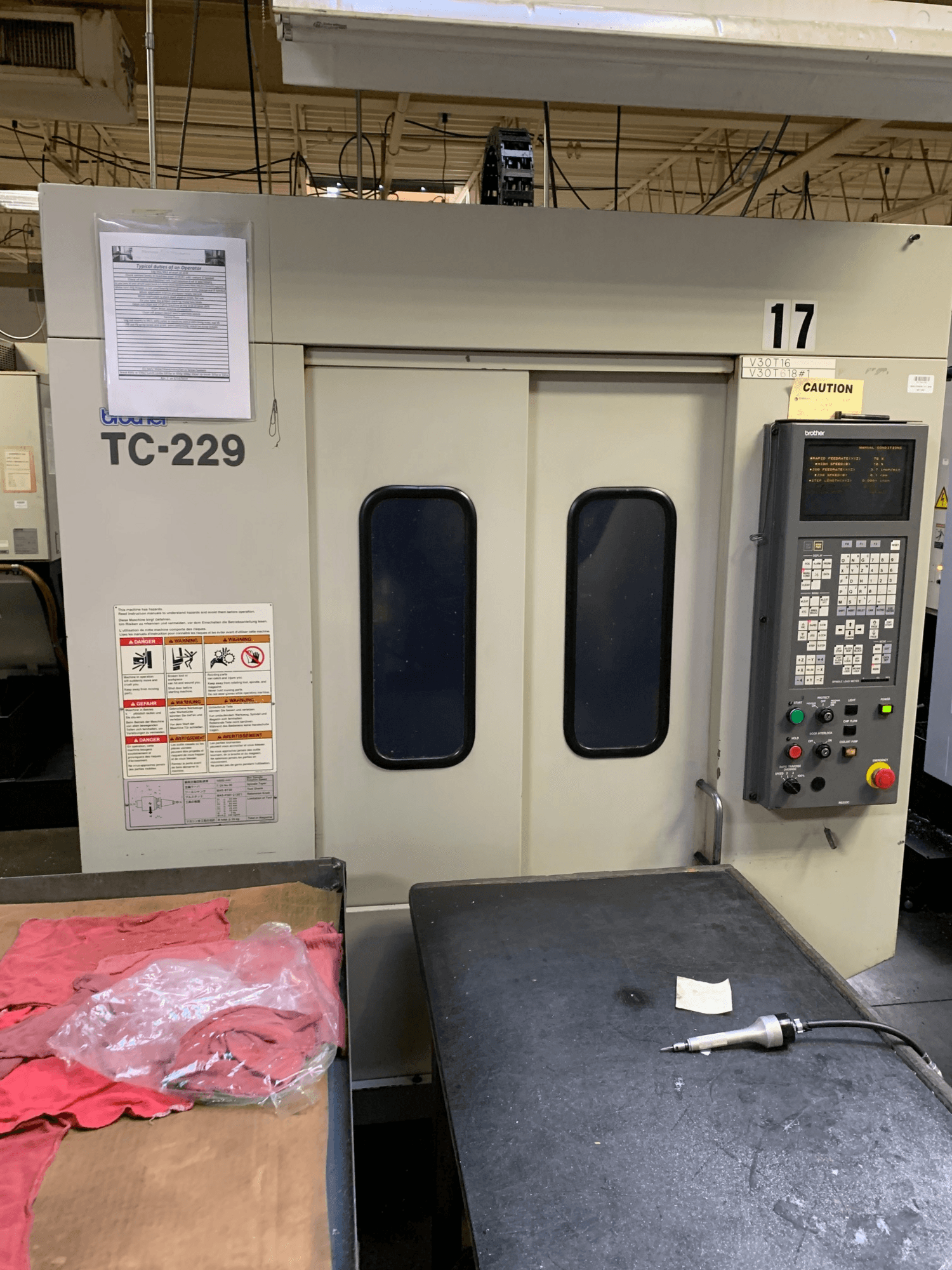 Product 1999 BROTHER TC229 CNC Drilling and Tapping Centers | Silverlight CNC, Inc image