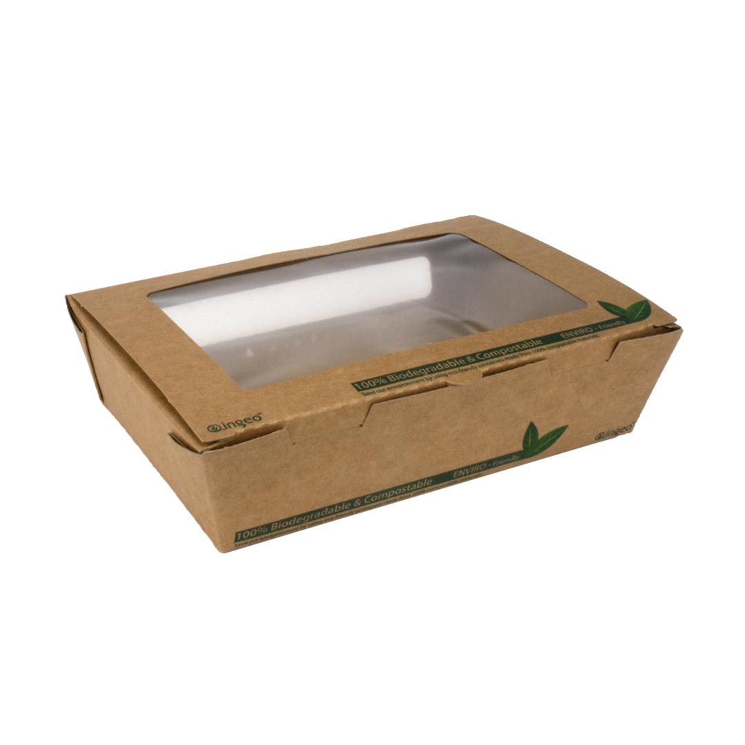 Product Buy 900ml biodegradable Kraft Salad boxes online | Takeaway Packaging image