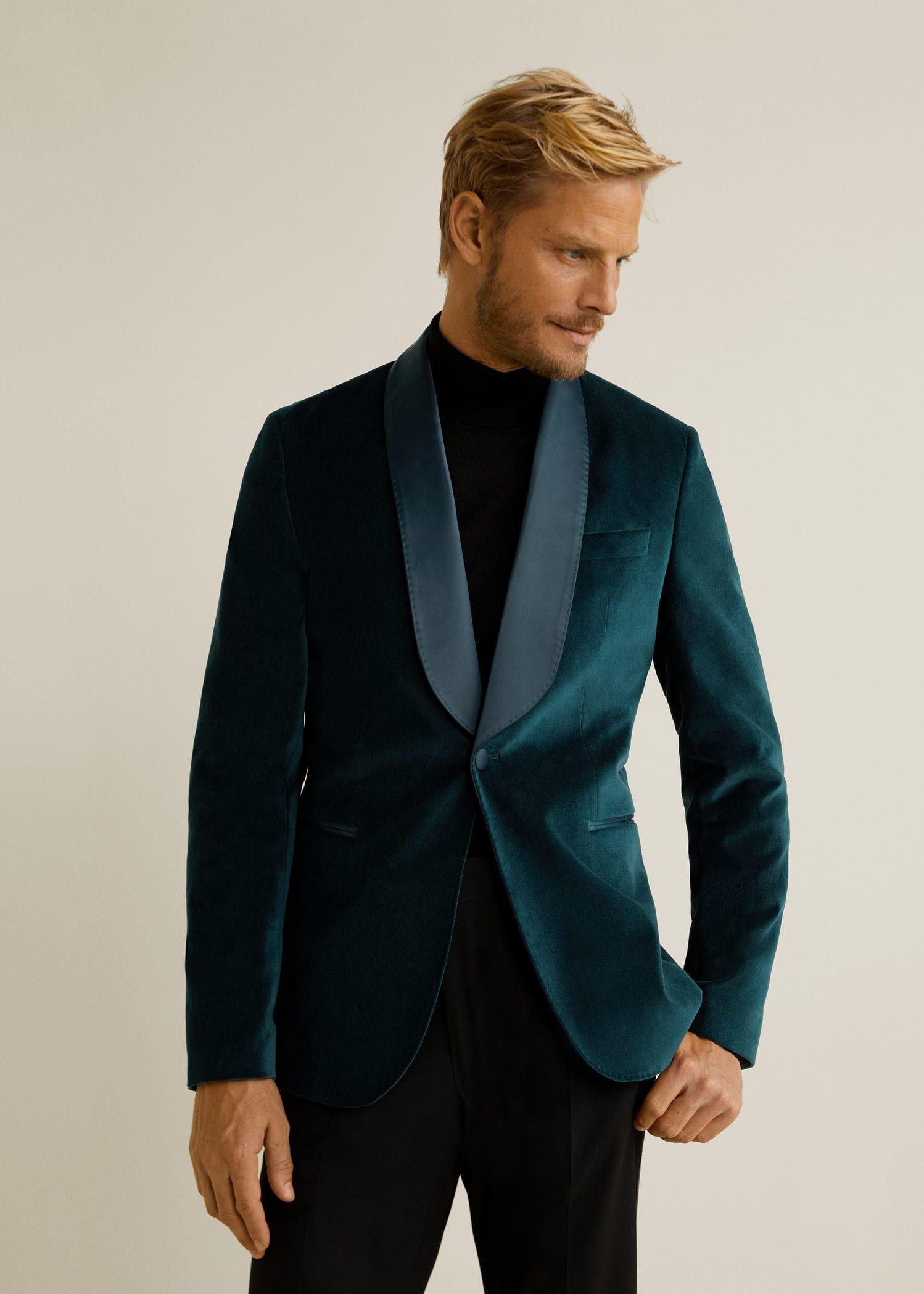 Product Slim-fit velvet suit blazer - Vessel - Hydrogen Storage & Solutions image