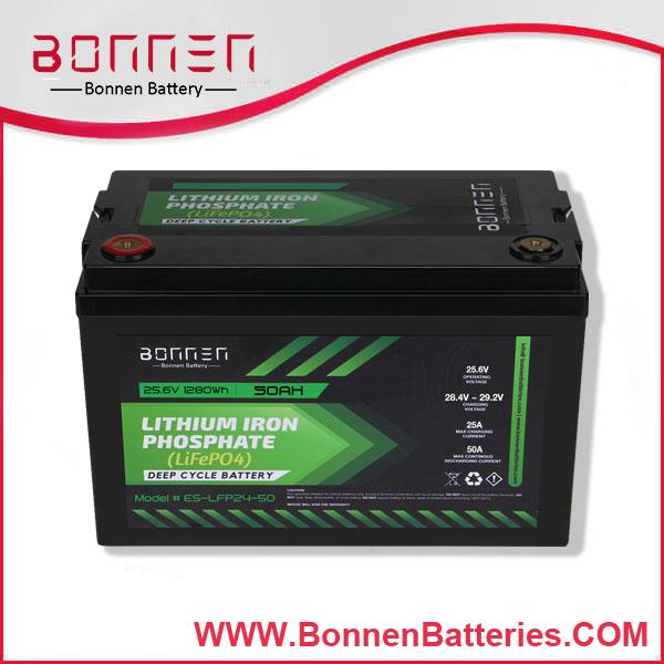 Product 24V lithium ion battery pack 50AH, 24V battery rechargeable image