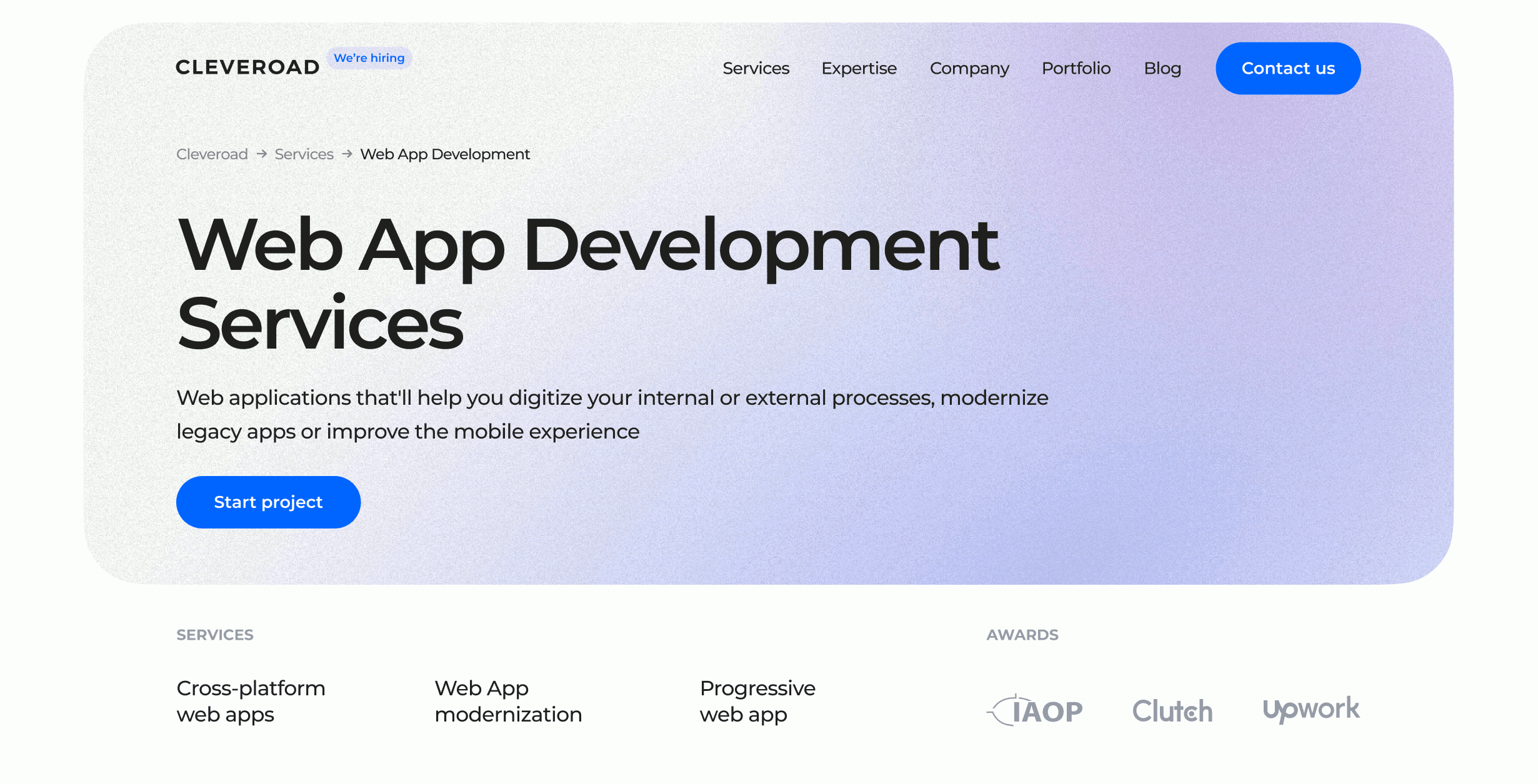 Product Web Application Development Services image
