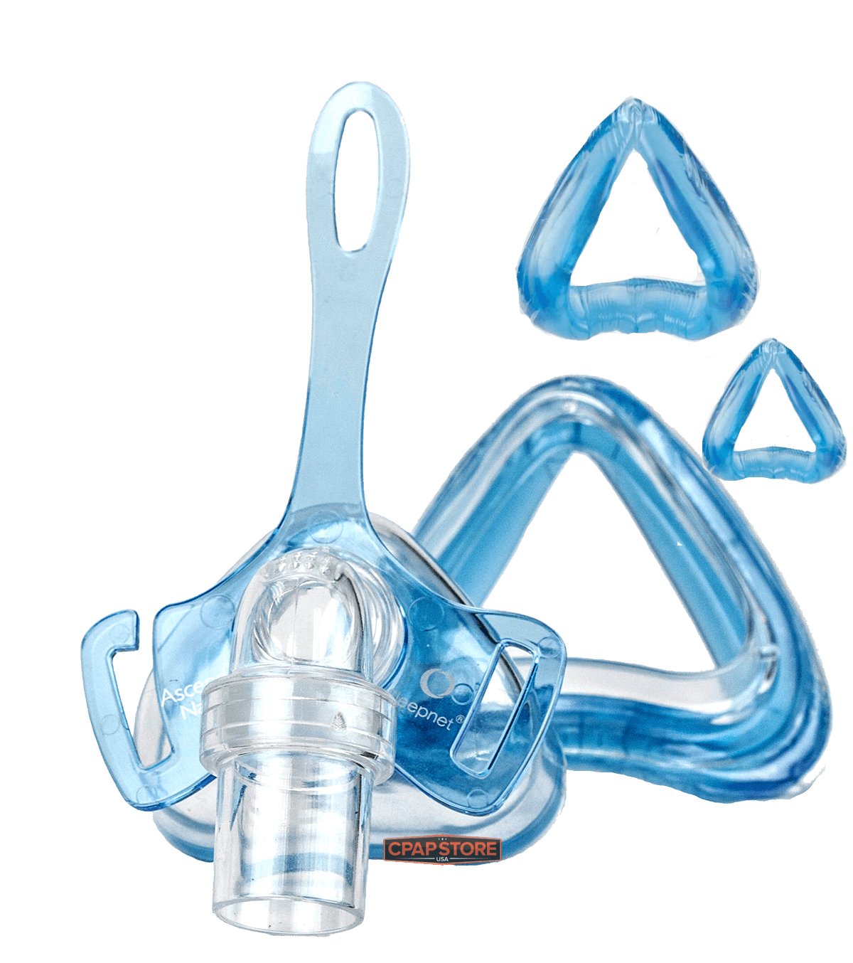 Sleepnet Ascend Blue AirGel Vented Nasal CPAP / BiPAP Mask with Headgear- FitPack - CPAP Store USA