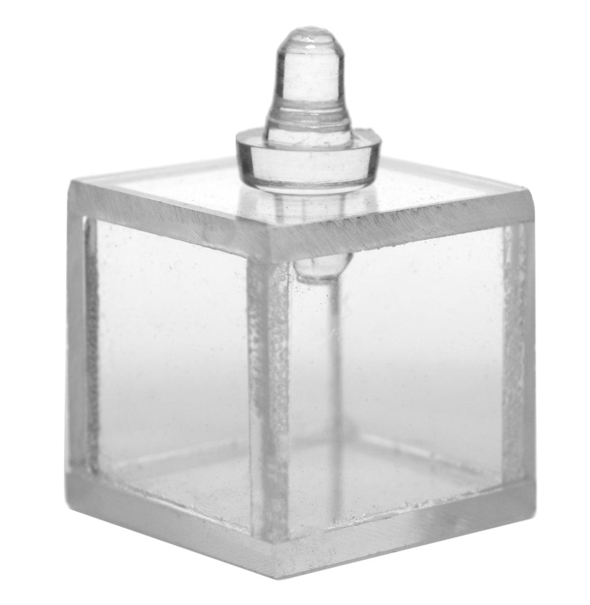 Product Hollow Acrylic Prism, Cube - 1"x1" - With Stopper - For Physics and Li — Eisco Labs image