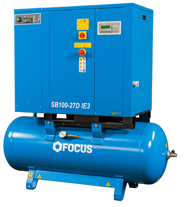Image for Tank Mounted Variable Speed Compressor - Focus Industrial