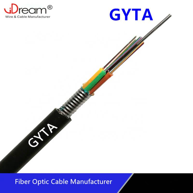Product Aluminum tape armored 2-288 cores single mode fiber optic cable GYTA | Fiber Optic | Optical Fiber Cable Manufacturer in China image