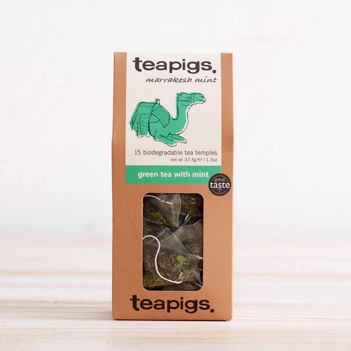 Product Plastic Free Green Tea With Mint Tea Bags - Peace With The Wild image