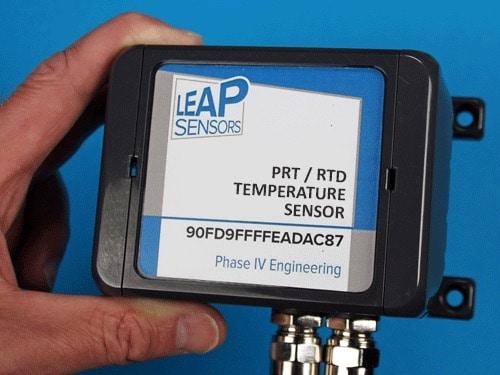 Product Industrial Wireless Temperature Sensor, PRT RTD PT100 PT1000, Industrial - Leap Sensors - Phase IV Engineering Inc. image