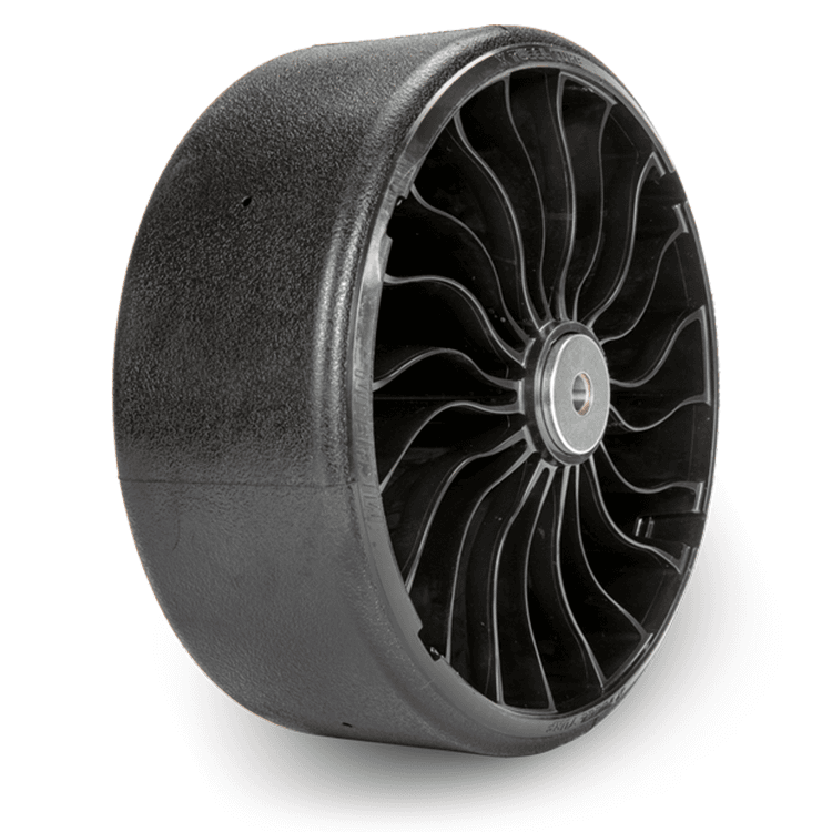 MICHELIN X-TWEEL TURF CASTER SMOOTH AIRLESS RADIAL TIRE 13 X 6.5 N6 FOR ZERO TURN MOWERS (5/8" AXLE BOLT DIAMETER)
