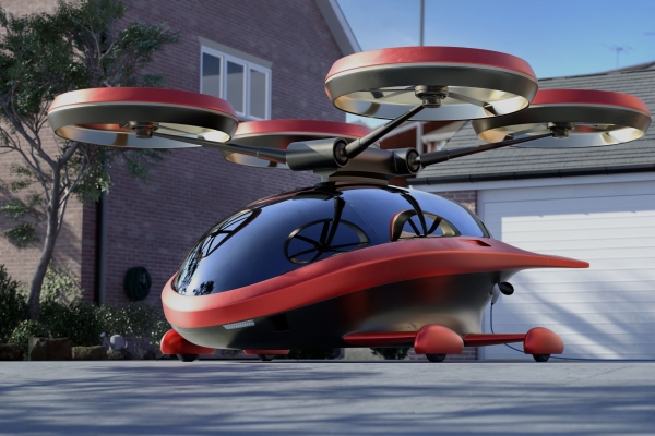 Photo of an eVTOL